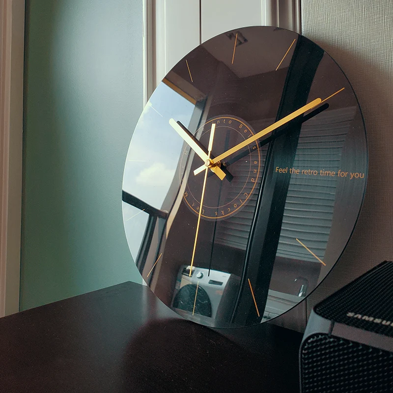 Luxury Lifestyle Watches - Luxe Stille Wandklok Woonkamer Glas Klokken