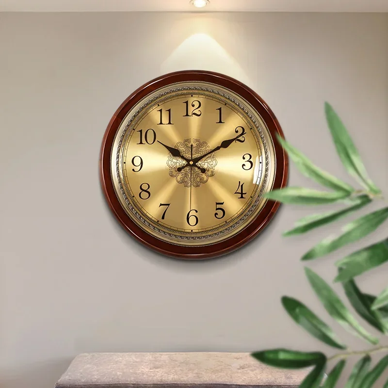 Luxury Lifestyle Watches - Luxe houten wandklok metaal retro Scandinavische