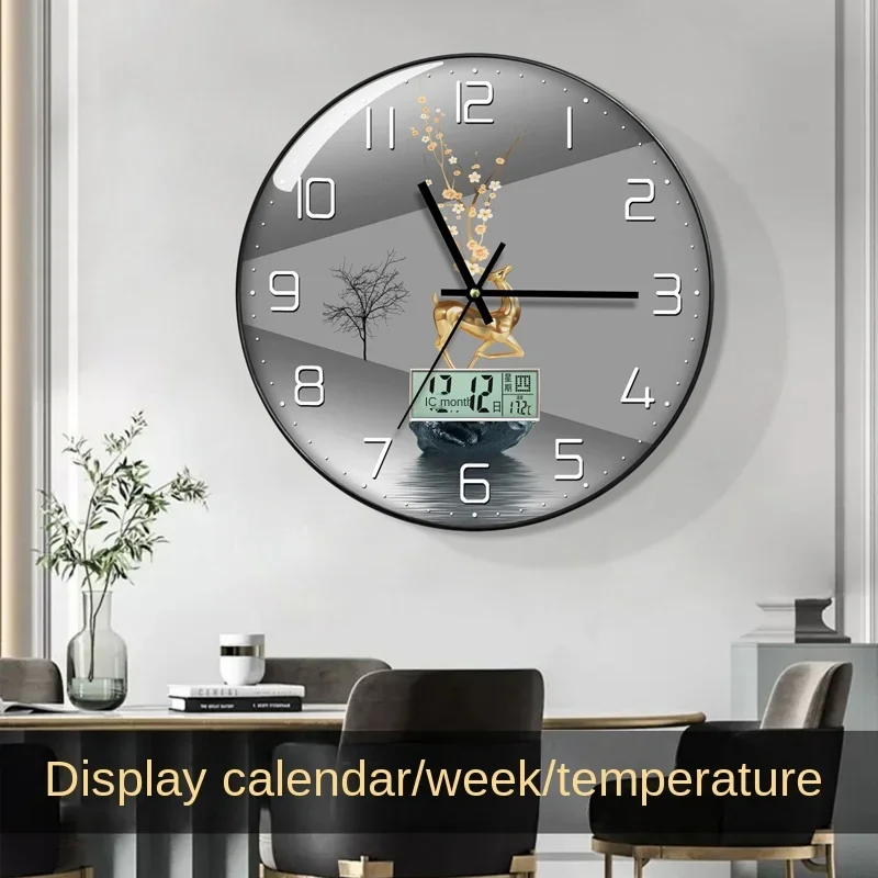 Luxury Lifestyle Watches - Horloge Wandklok Woonkamer met Kalender Thuis