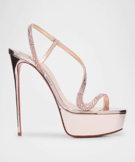 Metallic leren platform stilet - Luxury Lifestyle recensie en prijs