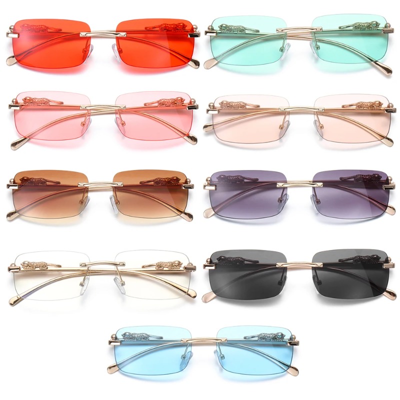 Riemloze vierkante zonnebrille - Luxury Lifestyle Men recensie en prijs